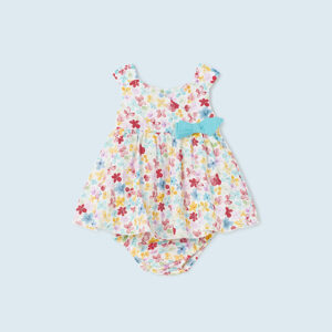 Vestido - Turquesa Flores (4 - 6 M)