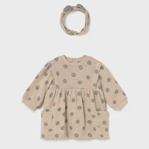 Vestido - Beige Puntos (4 - 6 M