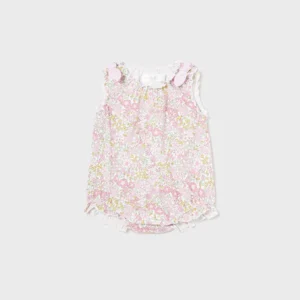 Body Corto - Flores Estampado(6 - 9 M)