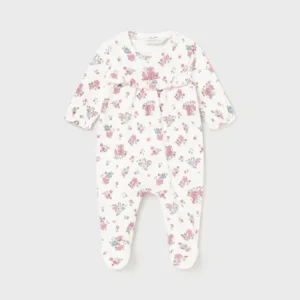 Pijama Enteriza - Estampado Flores (4 - 6 M)
