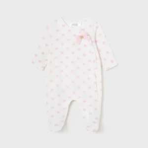 Pijama Enteriza - Avena Puntos Rosa (2 - 4 M)