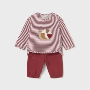 Conjunto X2 - Rayas Rojas Caracol (12 M)