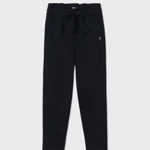 Pantalon Niña - Negro Rugoso