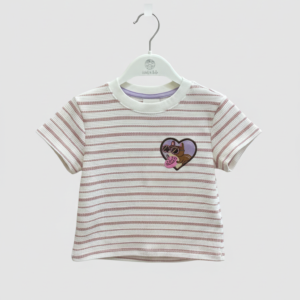 Camiseta Niña - Rayas Rosa (4)