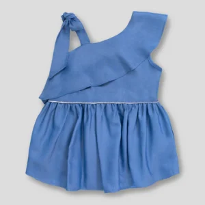 Blusa De Tiras Niña - Azul Cielo (10)