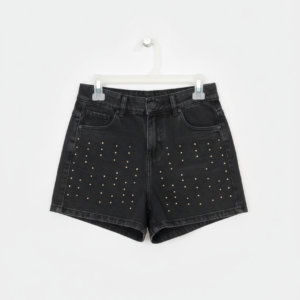 Short Niña Jean - Negro