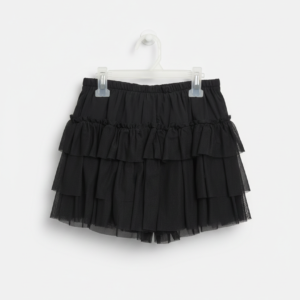Falda Niña Tull - Negro (6)
