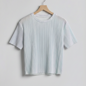 Camiseta Niña - Tornasol/Plateado Acanalado