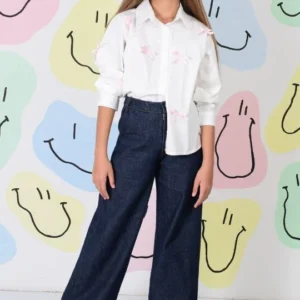 Conjunto Niña X2 (Jean Y Blusa Con Moños