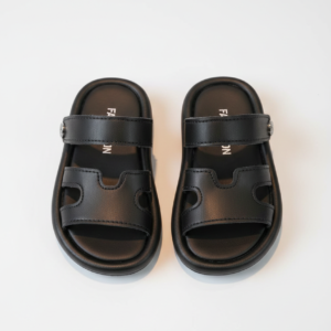 Sandalia Niña - Cuerina Negra (24)