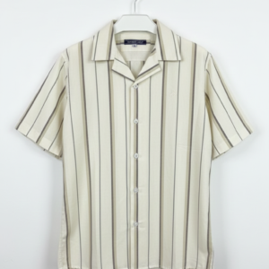 Camisa Niño - Crema Rayas