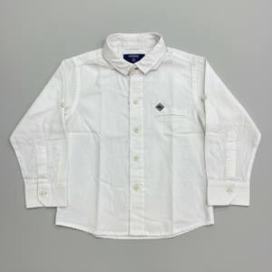 Camisa Niño Manga Larga - Blanca 8011 (2)
