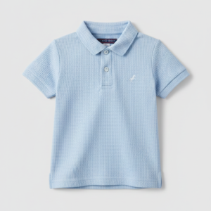 Polo Bebé Niño - Galleta Celeste