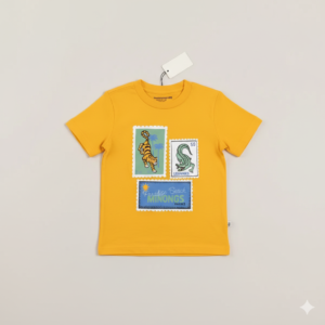 Camiseta Niño - Amarillo Con Estampados (2)