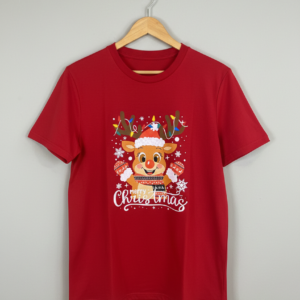 Camiseta Niño Unisex - Rojo Reno Navidad (7)