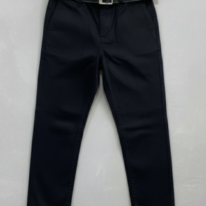 Pantalón Niño Drill Negro con Correa (8)