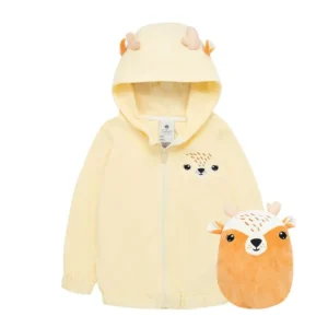 Buzo Abierto Con Capucha Para Bebé Niña