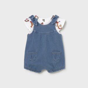 Conjunto Jeans Niñas Peto 1649 Mayoral Talla 18 Meses